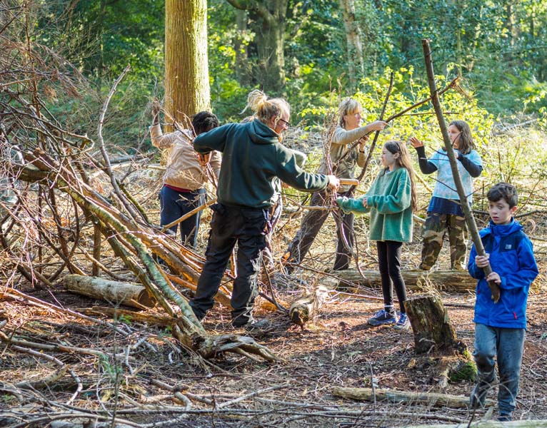 Aylmerton Outdoor Education Centre Norfolk - Residential school visits - Woodland Fun Activity
